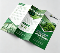 Brochure Trifold Brillante, Dépliant Pliant, Impression Personnalisée, Impression de Menus de Restaurant, Impression Publicitaire ODM, Impression Papier A4 A5 A6, Dépliant