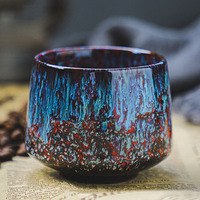 Tasse à thé Kung Fu en céramique vintage personnalisable, tasse à café colorée pour le matcha, en stock, idéale pour les hôtels