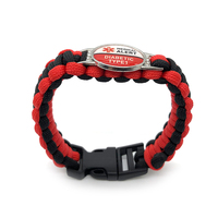 Bracelet en paracorde 550 fait main avec logo en époxy personnalisé, idéal pour les activités de plein air – Vente en gros à chaud