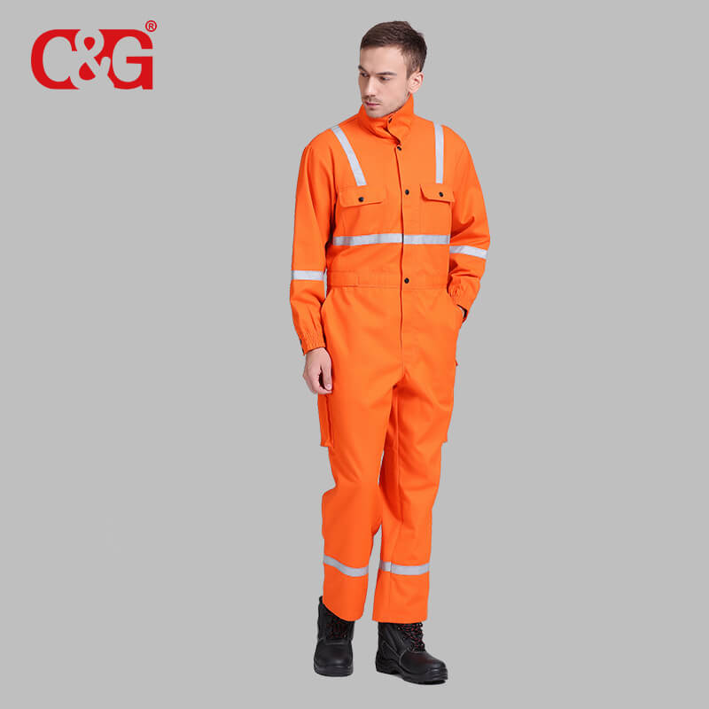 ड्यूपॉन्ट Nomex फैब्रिक तेल क्षेत्र आग मंदबुद्धि Workwear कपड़े आग Retardant Coveralls