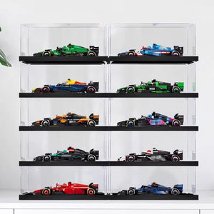 Boîte de présentation en acrylique pour vitrine <span class=keywords><strong>lego</strong></span> Speed Racing F1 Series 77242 77243 77244 Boîte de rangement - Product Image 2