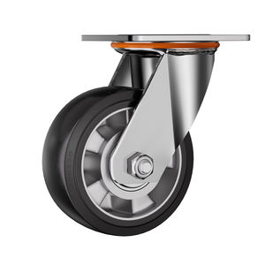 Schwerlast Industrie-Schwenkrolle 4 Zoll <span class=keywords><strong>5</strong></span> Zoll 6 Zoll Schwarzes Gummi-Lenkrad - Product Image 1