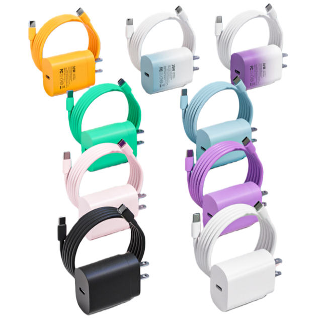 Factory New Colorful 30W USB C Charger Block, Type C Wall Charger Block, PD3.0 PPS USB-C Power Adapter