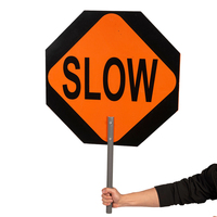 Panneau de signalisation routière octogonal portable, durable et réfléchissant pour le contrôle du trafic, la construction et les écoles