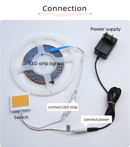 Interruptor táctil de una sola tecla 5A con enchufe de CC, luz Led inteligente, espejo de baño, interruptor de <span class=keywords><strong>Sensor</strong></span> táctil de <span class=keywords><strong>12V</strong></span> para espejo - Product Image 3