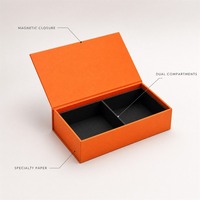 Boîte cadeau rigide à fermeture magnétique, gaufrage UV, taille personnalisée, boîte en papier de luxe avec diviseurs pour bijoux, cosmétiques, matériaux recyclés