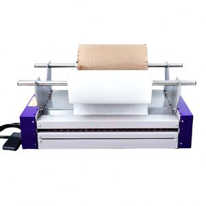 Automatic Electric Kraft <b>Roll</b> Cushion <b>Wrap</b> Making Auto Folding Processor Packaging Void Fill Honeycomb <b>Paper</b> Dispenser Machine - Product Image 4