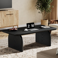 Table basse rectangulaire commerciale Tribesigns avec base robuste, mobilier de qualité professionnelle pour hall d'hôtel, bureau, hôtellerie B2B