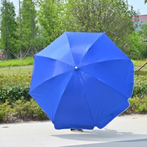 Sombrilla de Jardín de 120 cm 130 cm con Revestimiento Plateado, Protección Solar UPF50+, Impermeable, Resistente al Viento, Poste Ajustable, para Patio, Camping - Product Image 4