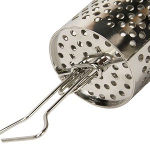 Barbecue portable au charbon de bois pour l'extérieur, <span class=keywords><strong>panier</strong></span> de cuisson cylindrique en métal pour rôtir la viande, cuisine extérieure - Product Image 3
