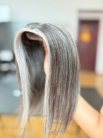SHY Hair Topper Mono Base Cheveux Humains Bruts Texture Lisse Couverture de la Couronne Fournisseur pour Salons
