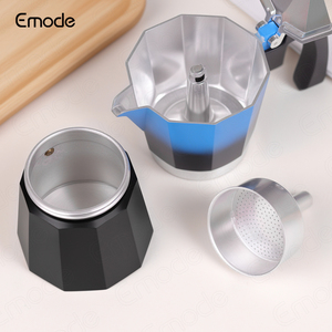 Cafetière à expresso en aluminium Emode, résistante à la chaleur, avec poignée, disponible en gros - Product Image 3