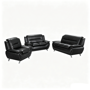 Canapé d'angle convertible moderne en cuir PU avec garantie de qualité et un design élégant pour une aménagement flexible du salon - Product Image 1