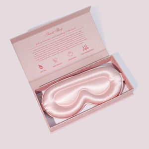 Masque pour les yeux 3D en soie 100% pour dormir, meilleur masque pour les yeux en soie de mûrier 100% lesté et occultant - Product Image 1