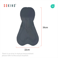 Sokind Coussinet de cyclisme 3D pour homme en polyester perforé respirant et écologique pour shorts et pantalons de cyclisme