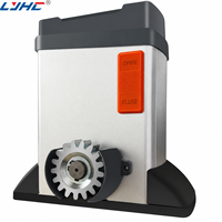 Moteur de portail coulissant automatique compatible solaire 24V DC sans balais - Kit d'ouverture tout-en-un à économie d'énergie avec support de batterie de secours