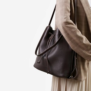 Borse a Tracolla Multifunzionali in <span class=keywords><strong>Pelle</strong></span> di Vacchetta di Alta Qualità per Donne, Borse a Secchiello, Zaini Casual alla Moda in Vera <span class=keywords><strong>Pelle</strong></span> - Product Image 2