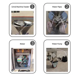 Rectificadora industrial de nueces, máquina para hacer mantequilla de almendras y cacahuetes, maquinaria para pasta de huesos, fresadoras de cacahuetes - Product Image 6