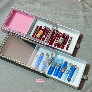 <span class=keywords><strong>Faux</strong></span> Ongles Réutilisables à Presser, Couverture Complète, Pointes Acryliques, Kit Artificiel pour DIY Nail Art, Coiffure de Salon, Fourniture en Gros - Product Image 6