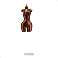 Mannequin buste en mousse dorée grande taille pour femme, fabriqué en Chine, exportation Europe Amérique, délai d'échantillonnage de 7 jours
