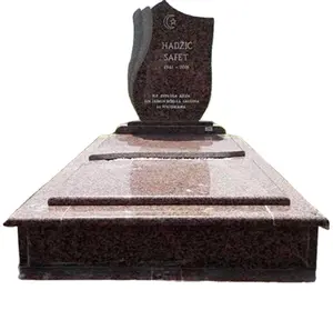 Top qualité naturel noir granit pierre tombale granit tombe pierre tombale dalle pierre tombale granit enfant