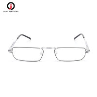 Monturas de Gafas de Lectura con Recubrimiento IP al por Mayor, Gafas Cuadradas Duraderas, Monturas Ópticas Metálicas para Hombre con Logotipo Personalizado