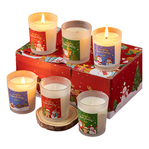 2024 New Style Wholesale <b>Glass</b> Candle <b>Holder</b> 6 Pcs Christmas Gift Package Luxury Soy Wax Scented Candle Wholesale Price Provided - Product Image 6