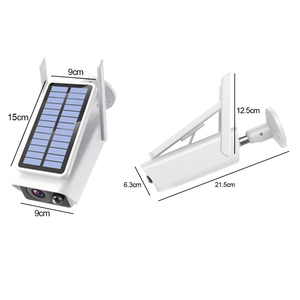 Caméra de <span class=keywords><strong>surveillance</strong></span> solaire étanche pour extérieur, caméra IP Wifi <span class=keywords><strong>360</strong></span> <span class=keywords><strong>degrés</strong></span>, caméra de sécurité Wifi CCTV, ampoule avec haut-parleur - Product Image 4