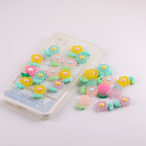 Adornos de Resina con Forma de Flor, 17x20mm, Plástico de Colores para Manualidades, Joyería, Fundas de Teléfono, Accesorios para el Cabello, Hebillas de Zapatos, Pegatinas - Product Image 3