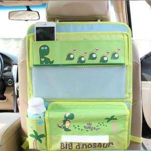 Organisateur de siège de voiture en tissu Oxford à motif de dessin animé, multifonctionnel, porte-mouchoirs, rangement suspendu pour bébé et enfant, vente chaude 2025 - Product Image 4