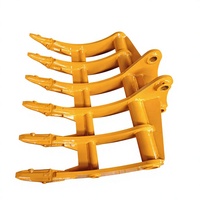 Râteau à racines SLN pour pelle hydraulique 5-6 tonnes – Haute performance pour le criblage des débris, l'entretien des talus de barrages, la remise en état des terres agricoles et la gestion des matériaux de rebut