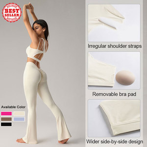 カスタム バッククロス プラスサイズ カラフル スポーツウェア ワークアウト ワンショルダー パッド付き ジム フィットネス ヨガブラ - Product Image 1