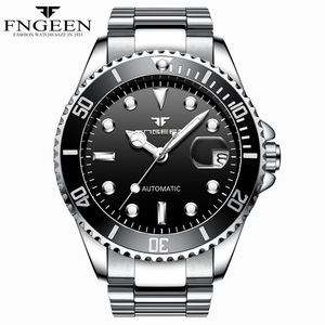 Green Sunray Dial Date Movement Nylon and Stainless Steel Band <strong>Self</strong> <strong>Winding</strong> Mechanical <strong>Automatic</strong> Luxury <strong>Watch</strong> for Men - Product Image 6