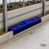 Abreuvoir robuste pour moutons, chauffé automatiquement, isolé, 60L, avec valve à flotteur pour fermes d'hiver