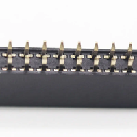 핫 세일 간격 2.54mm 2 ~ 40 핀 단일 이중 행 SMT 유형 SMD 여성 핀 헤더 PCB 핀 헤더 여성 헤더 이중 행 커넥터
