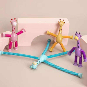 Juguete Sensorial Telescópico con Ventosa en Forma de Jirafa, Tubo Telescópico Cambiante, Juguetes Fidget, Otros Juguetes para Exteriores - Product Image 4