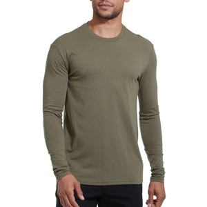 Fournisseur en gros, logo, nouveau style, design uni, 100% coton tricoté, 280 g/m², machine d'impression, antibactérien, coupe ajustée, manches longues - Product Image 2