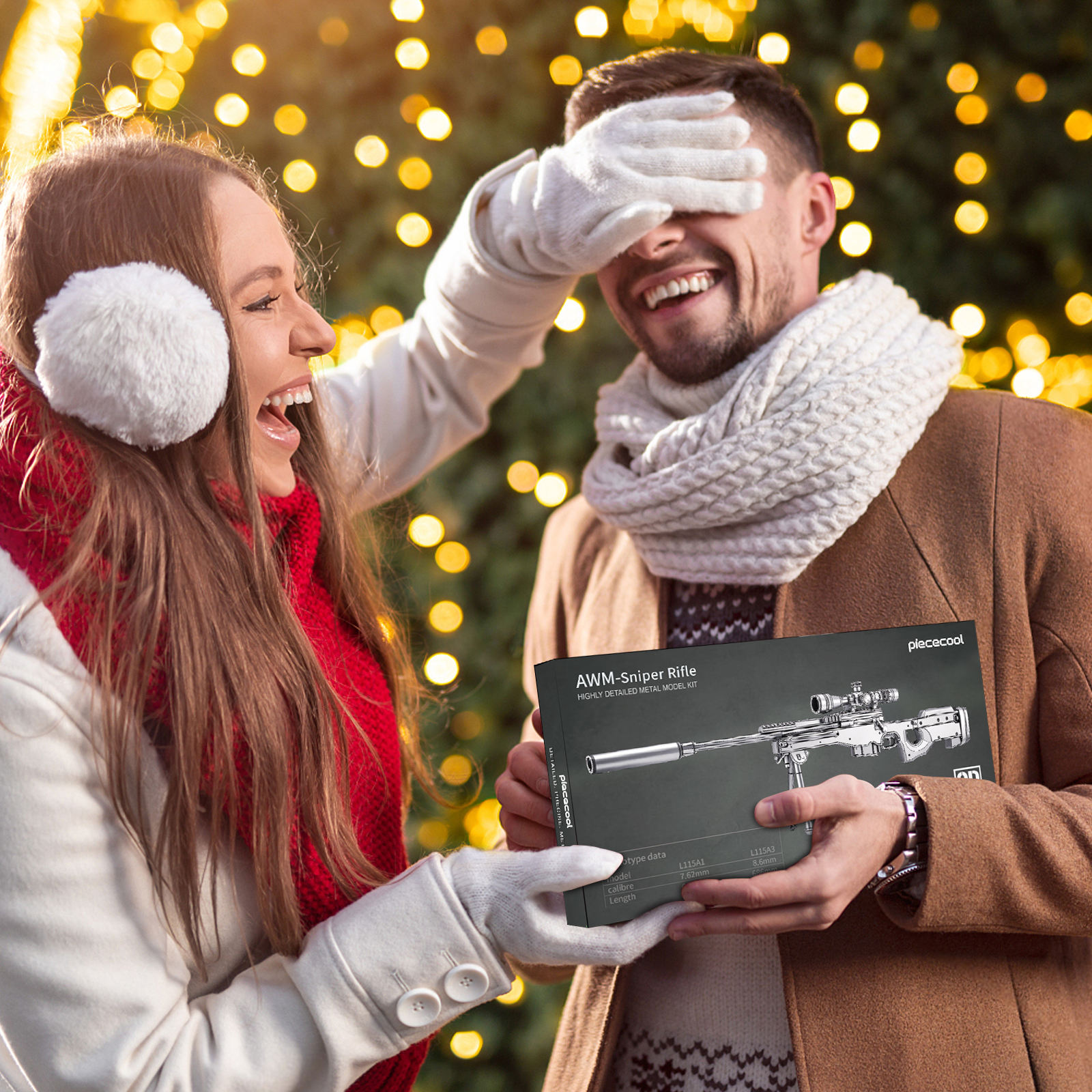 Piececool DIY Assembling Toys Best Birthday Gift Metal Model Building Kits  AWM Gum 3D Puzzles for Adults Family Time