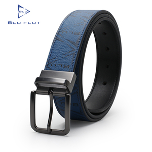 BLUFLUT Cintura Cinto de Couro Moda Masculina com Fivela Giratória Liga Cinto do Homem - Product Image 4