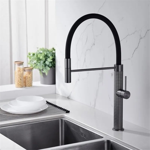 Grifos de Cocina de Lujo, Mezclador de Latón Dorado, Grifos de Agua, Grifos de Cocina con Rociador Extraíble, Grifos de Laboratorio - Product Image 2