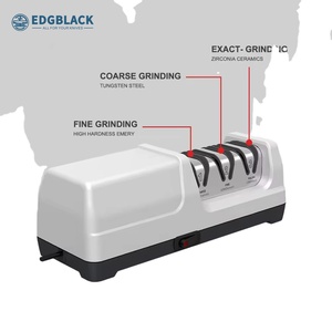 <span class=keywords><strong>Aiguiseur</strong></span> de couteaux électrique élégant avec logo et boîte de couleur personnalisables Effet d'affûtage durable de puissance est bon - Product Image 2