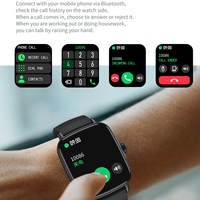 Montre connectée OEM/ODM avec appels, moniteur de fréquence cardiaque, moniteur d'oxygène sanguin, navigation GPS, boussole, réponse vocale IA, suivi d'activité, IP67