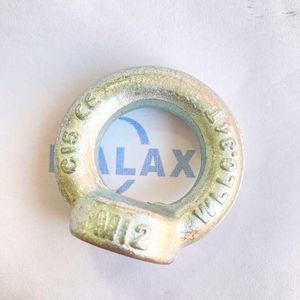 MALAXY Boulon à œil galvanisé JIS B 1168 Type M6 M8 M10 M12 en acier au carbone forgé à chaud pour levage - Product Image 1