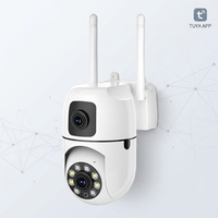 Tuya Smart Binokular Kabellose Überwachung WLAN Innenbereich CMOS Hochauflösende Nachtsicht Sprachintercom Bewegungserkennung