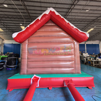 Vente en gros de châteaux gonflables de Noël pour enfants, château gonflable de Noël commercial pour les fêtes