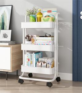 Panier en plastique de cuisine et de bureau, organisateur de rangement à 3 niveaux, étagère de rangement, chariot utilitaire, chariot de rangement - Product Image 6