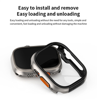 Boîtier de montre en aluminium, protection complète, cadre antichoc, couverture pour montre intelligente Ultra 49mm, chargement direct, vente au détail
