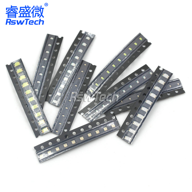 SMD LED 2835 0402 0603 0805 1206 Red/yellow/blue/green White Smd 1204 3210 Led Chip Diode Red 630nm 1.8v-2.2v