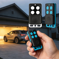 Télécommande RF portable 433 MHz 315 MHz avec couvercle de protection coulissant pour portes de garage et systèmes de sécurité de véhicules, portée de 100 m