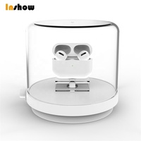 Caja de Exhibición con Alarma Antirrobo Transparente y Bloqueable A701 para Airpods, Relojes Inteligentes, Exhibición de Seguridad para Tiendas Minoristas, Soporte de Carga